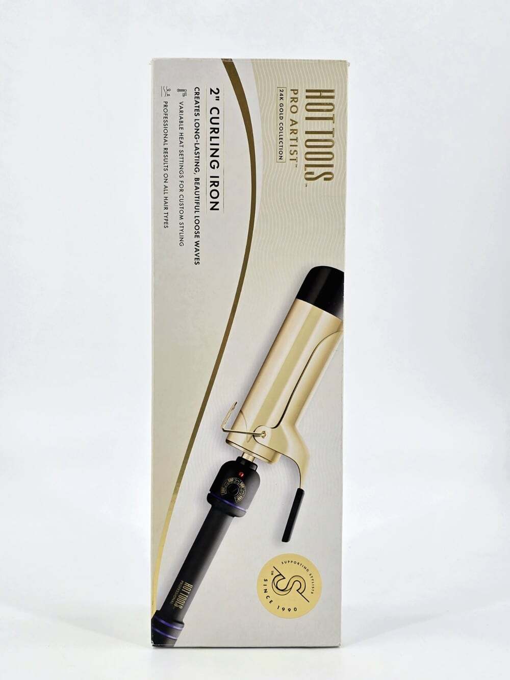 HOT TOOLS Pro Artist Professional 24K Gold Curling Iron 2 Inch - Picture 2 of 13